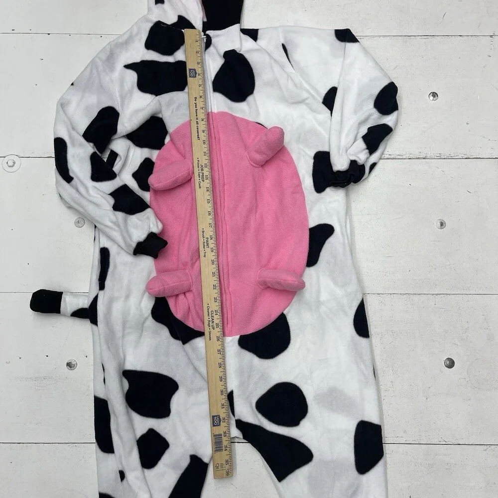Black White Spotted Cow With Hood & Udders 1 Piece Halloween Women’s Size S NEW